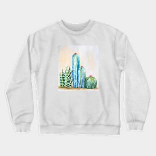 Desert Group of Cactus Crewneck Sweatshirt